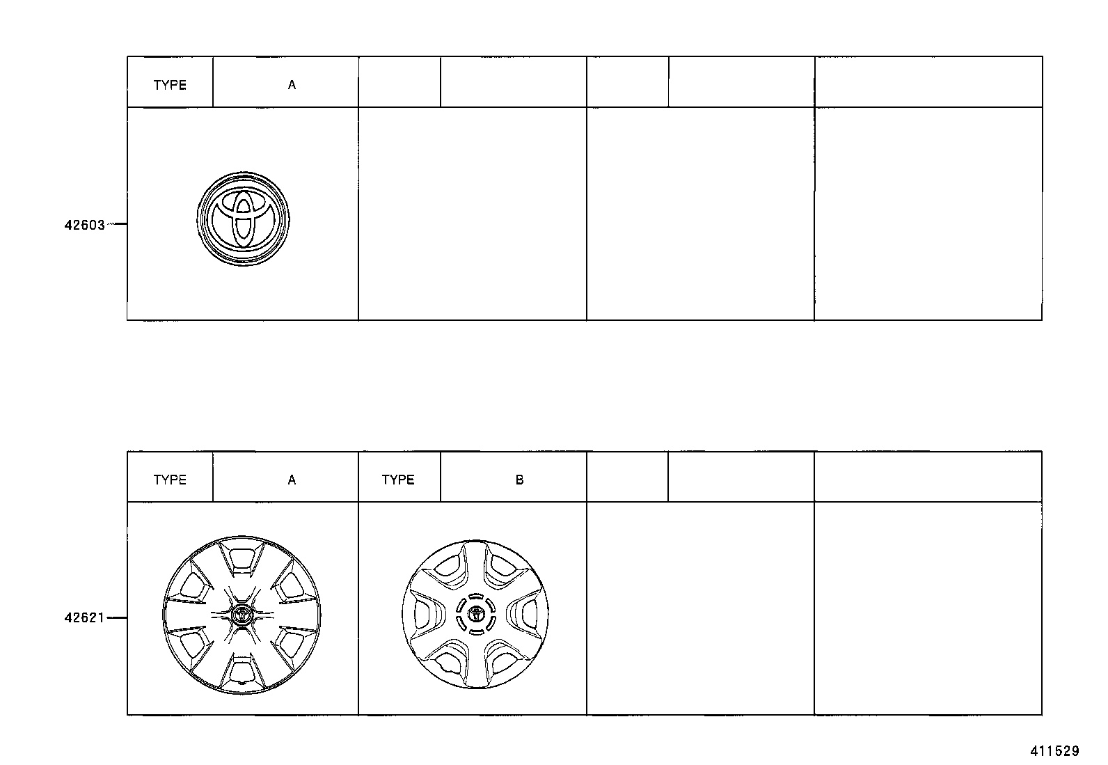 42602-12650 CAP, WHEEL product image