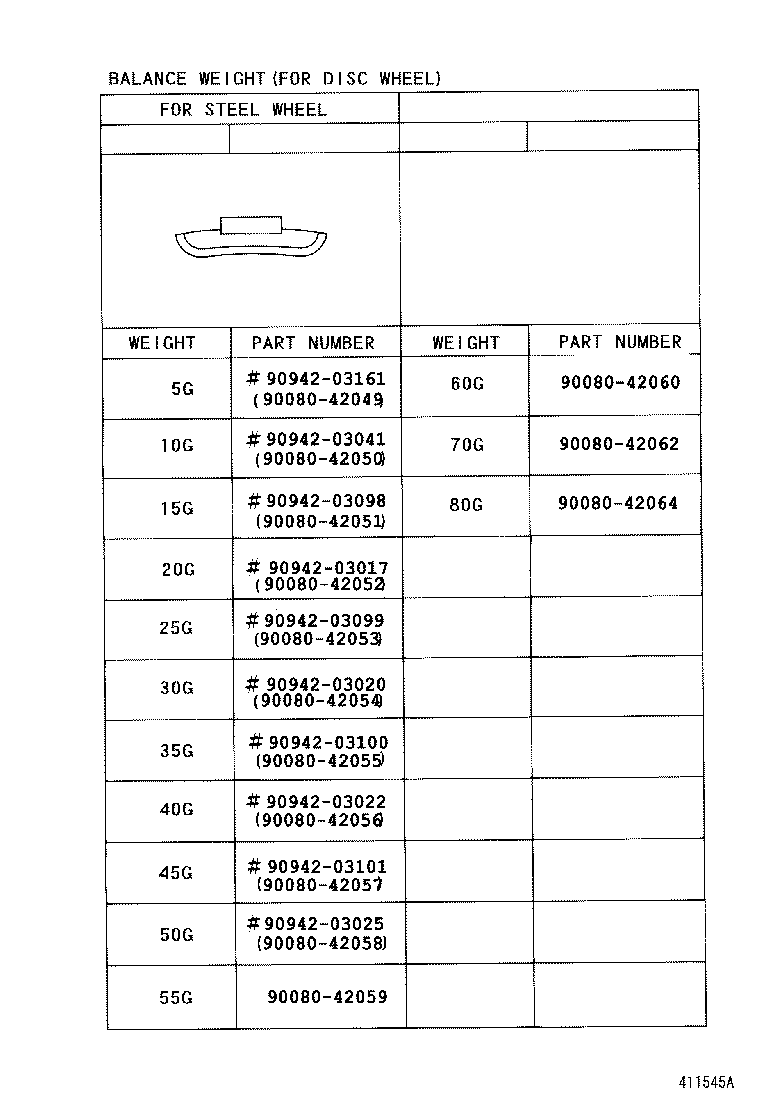 42602-02150 CAP, WHEEL product image