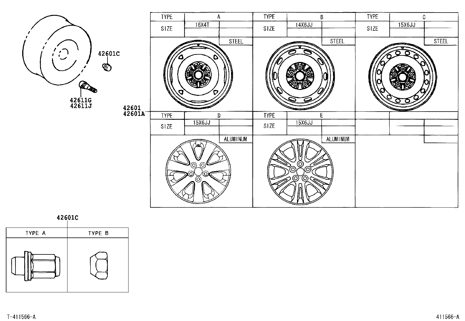 42602-20490 CAP, WHEEL product image