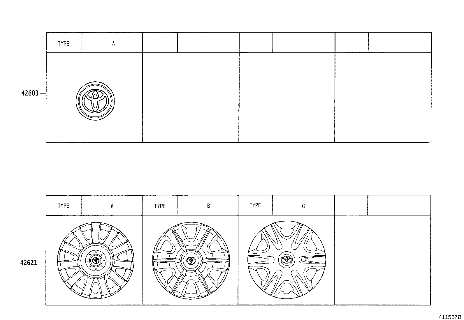 42602-20490 CAP, WHEEL product image