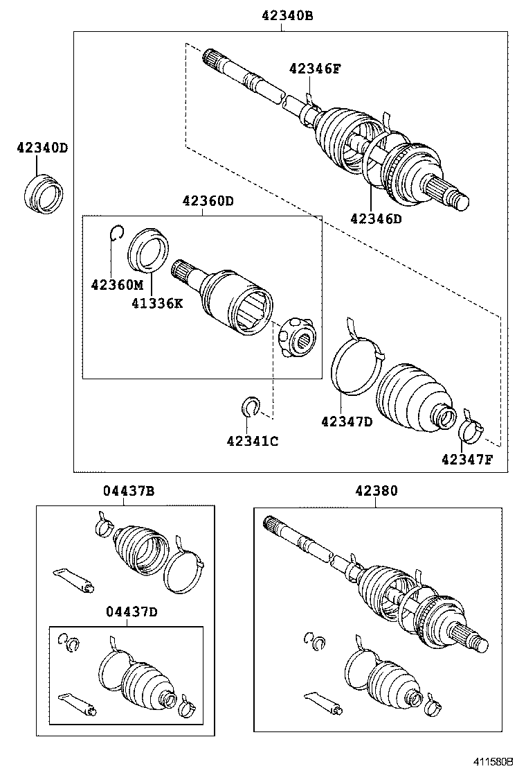 42431-63011 DRUM SUB-ASSY, REAR BRAKE product image