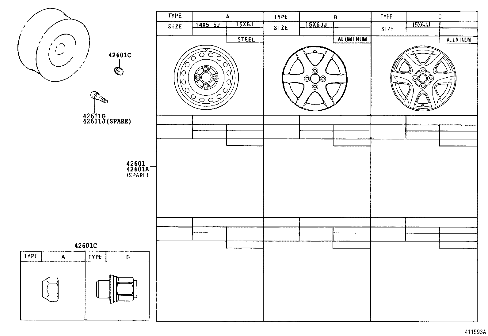 42611-02450 WHEEL, DISC product image