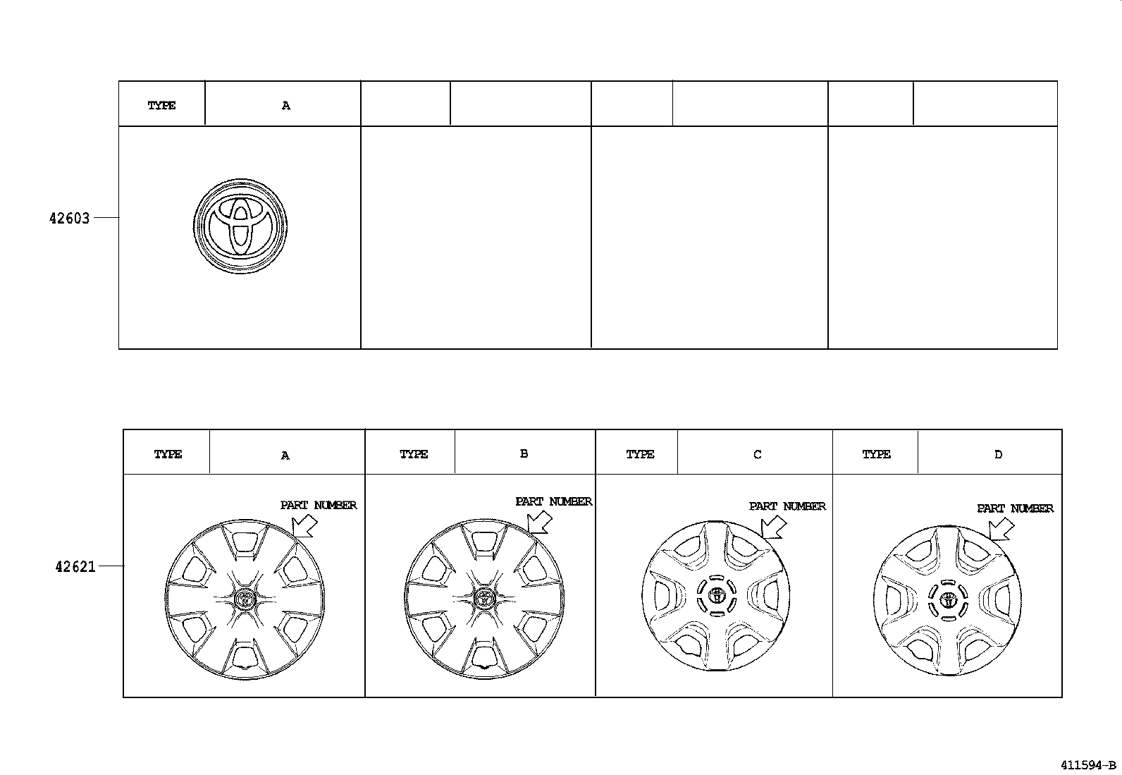 42611-02450 WHEEL, DISC product image