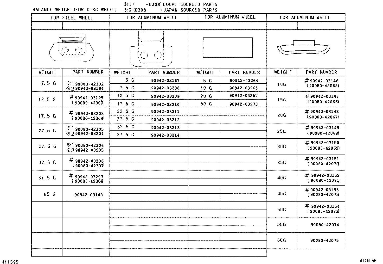 42611-02450 WHEEL, DISC product image