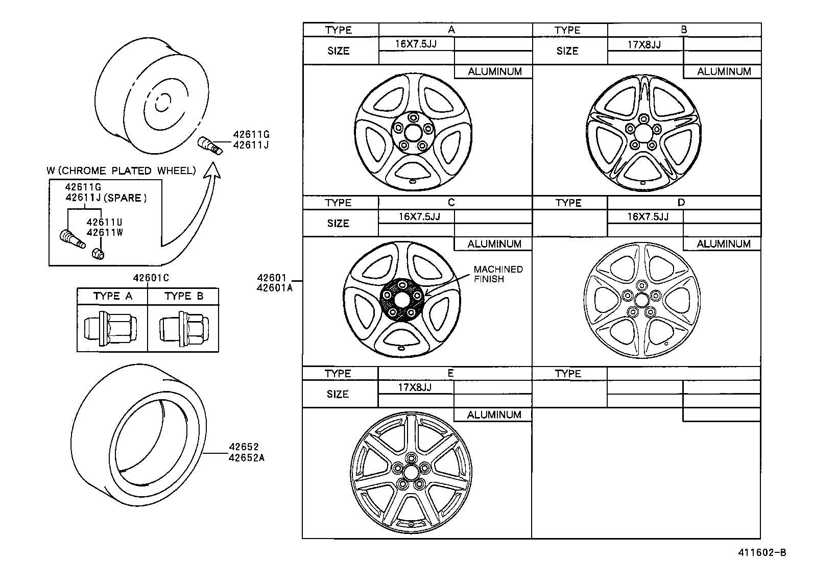 Toyota 42652-30740 TIRE