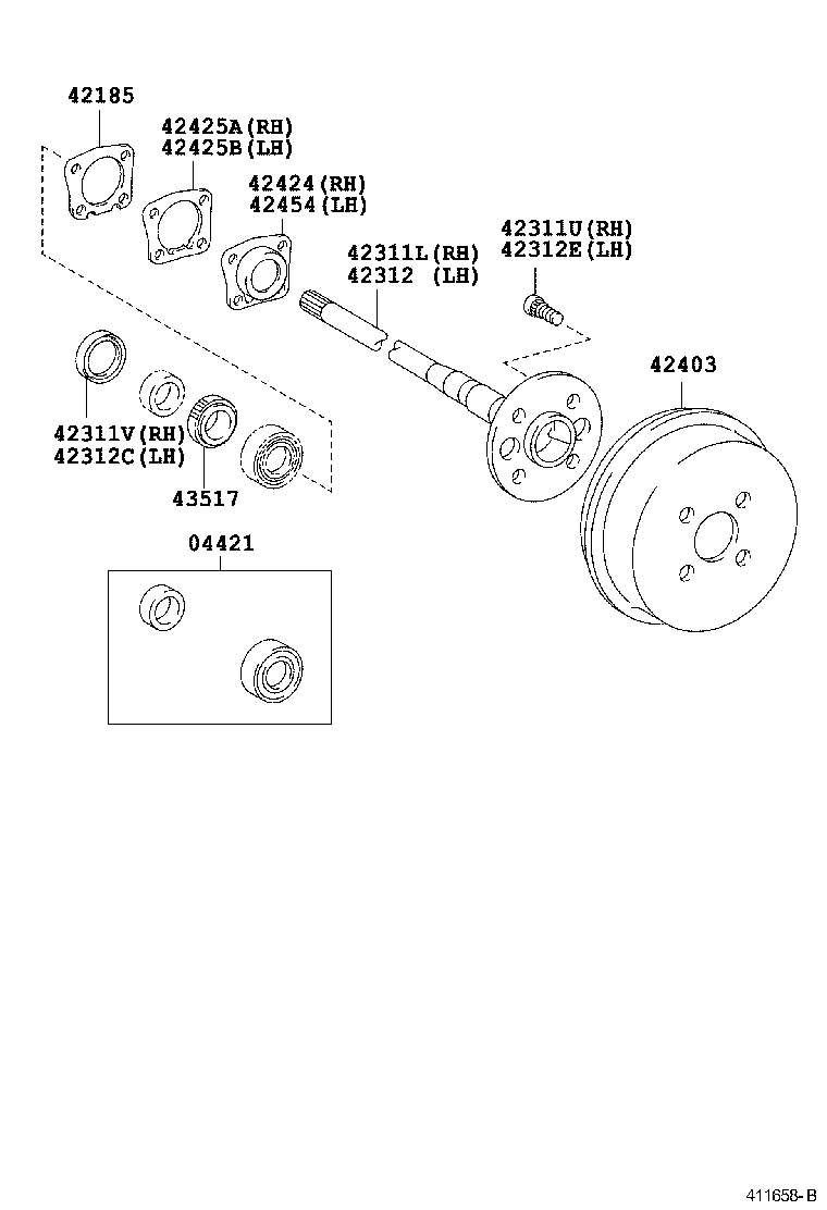 42185-52010 GASKET, REAR AXLE HOUSING END product image