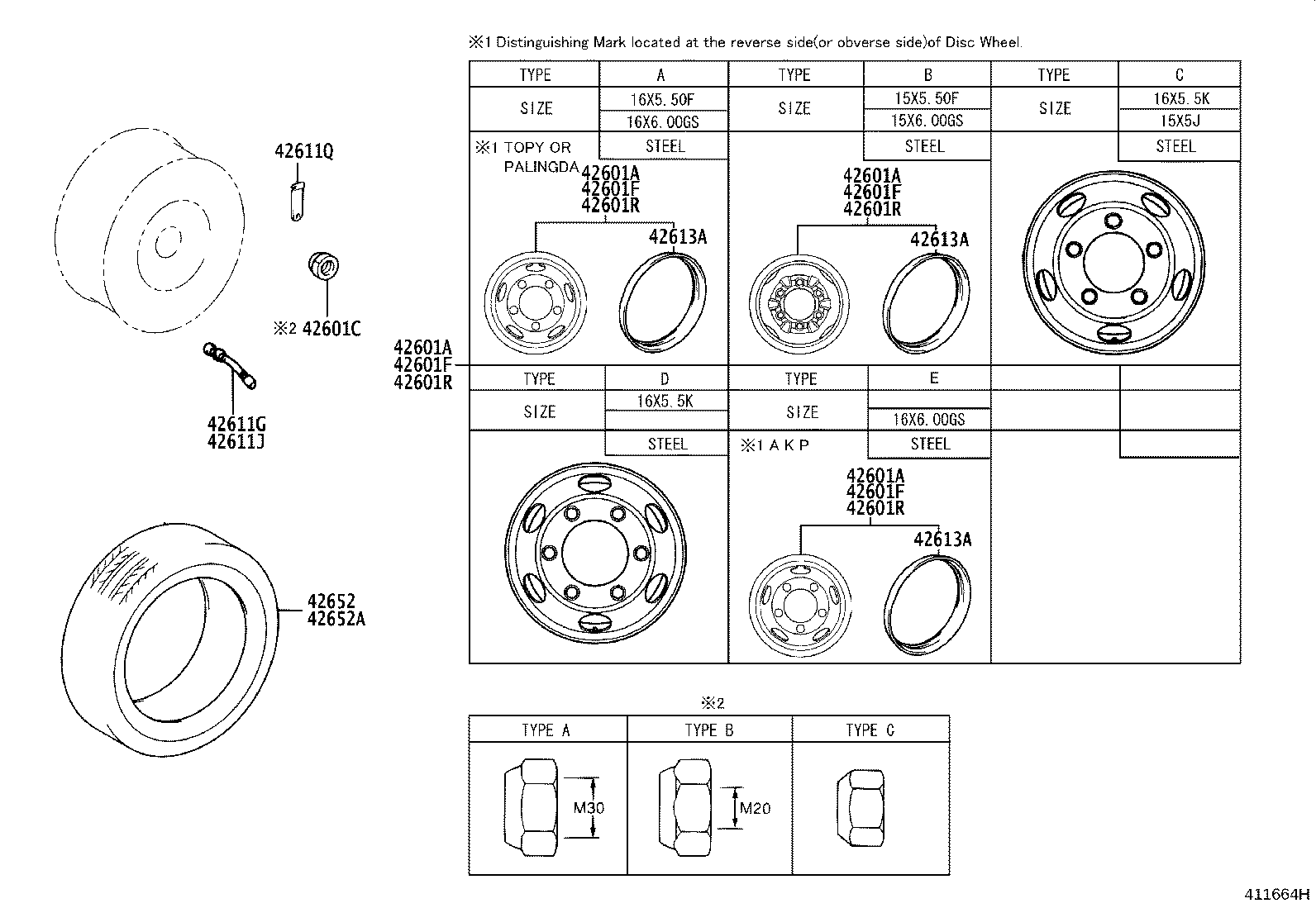 42633-0W010 NUT, HUB (FOR AXLE) product image