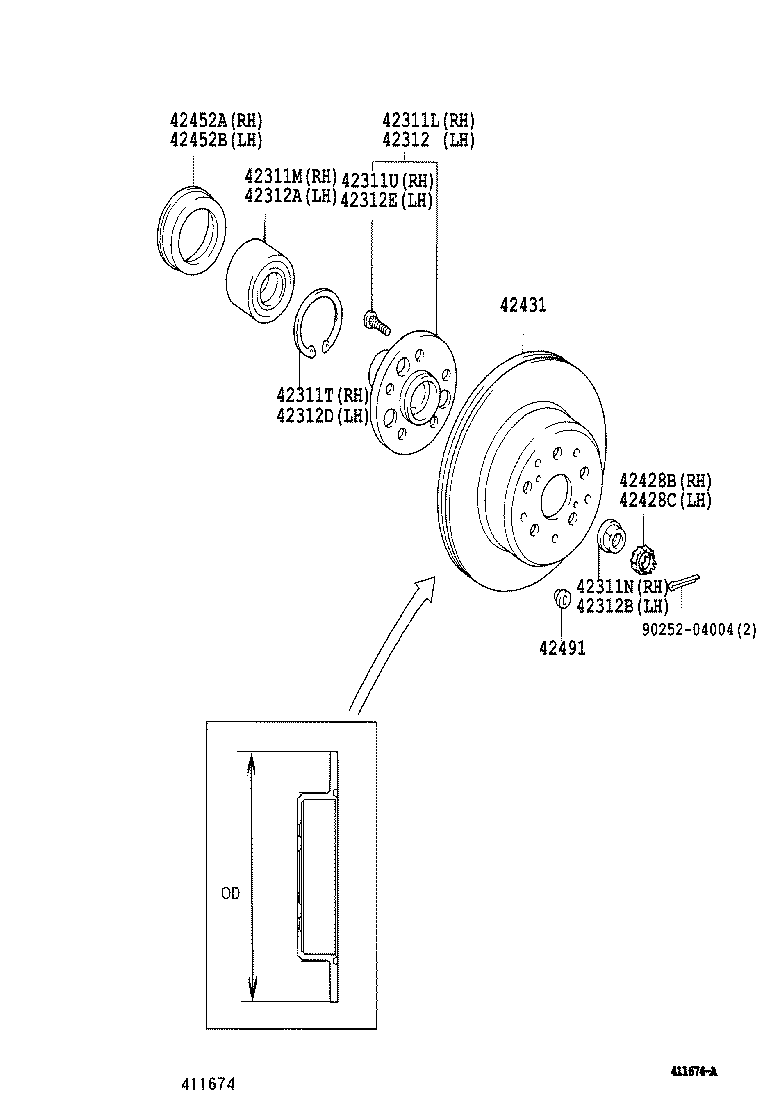 42340-22160 SHAFT ASSY, REAR DRIVE, LH product image