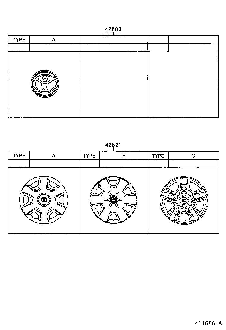 42602-02110 CAP, WHEEL product image