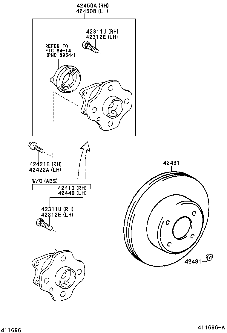 42431-02120 DISC, REAR product image