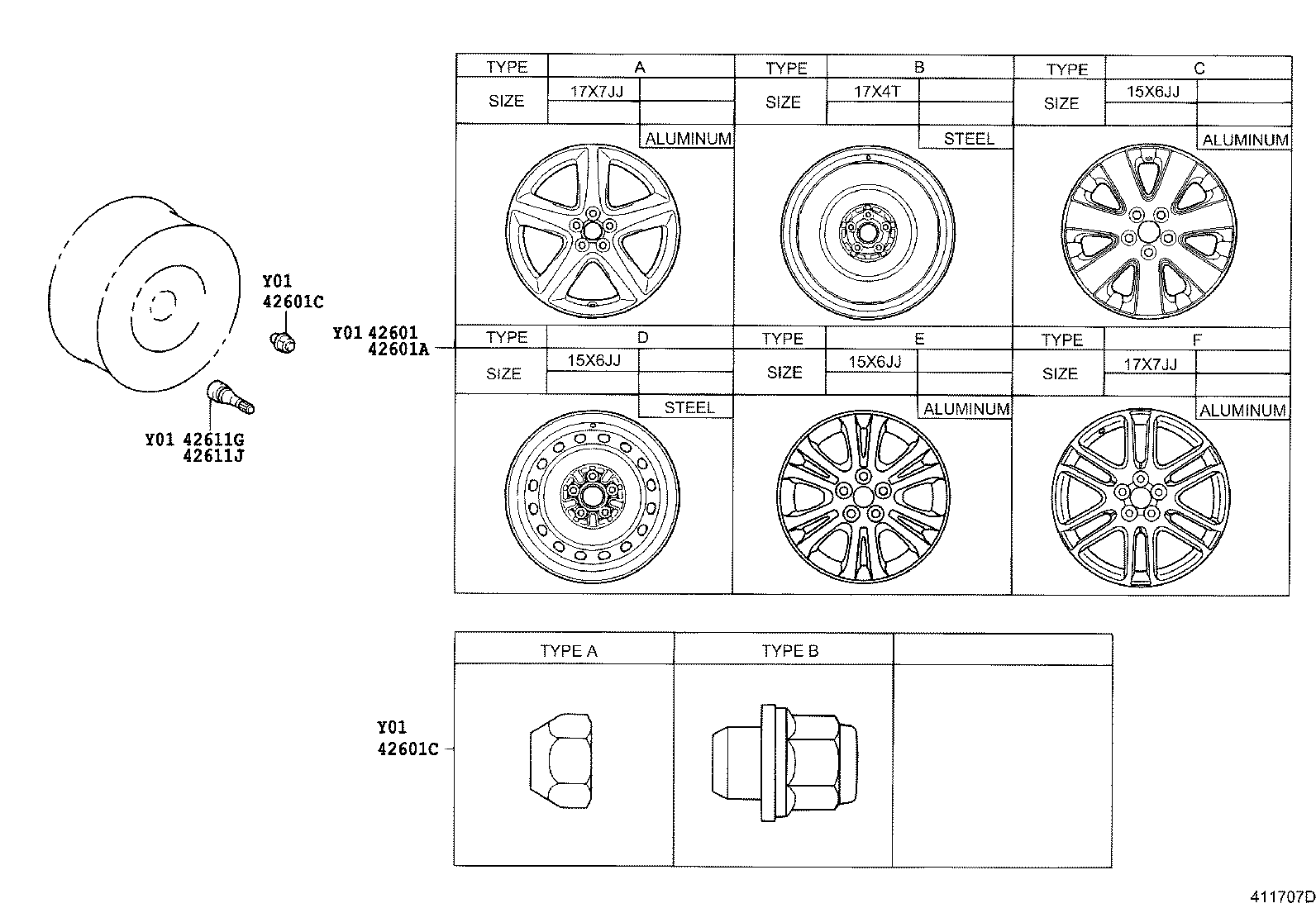 42602-21020 CAP, WHEEL product image