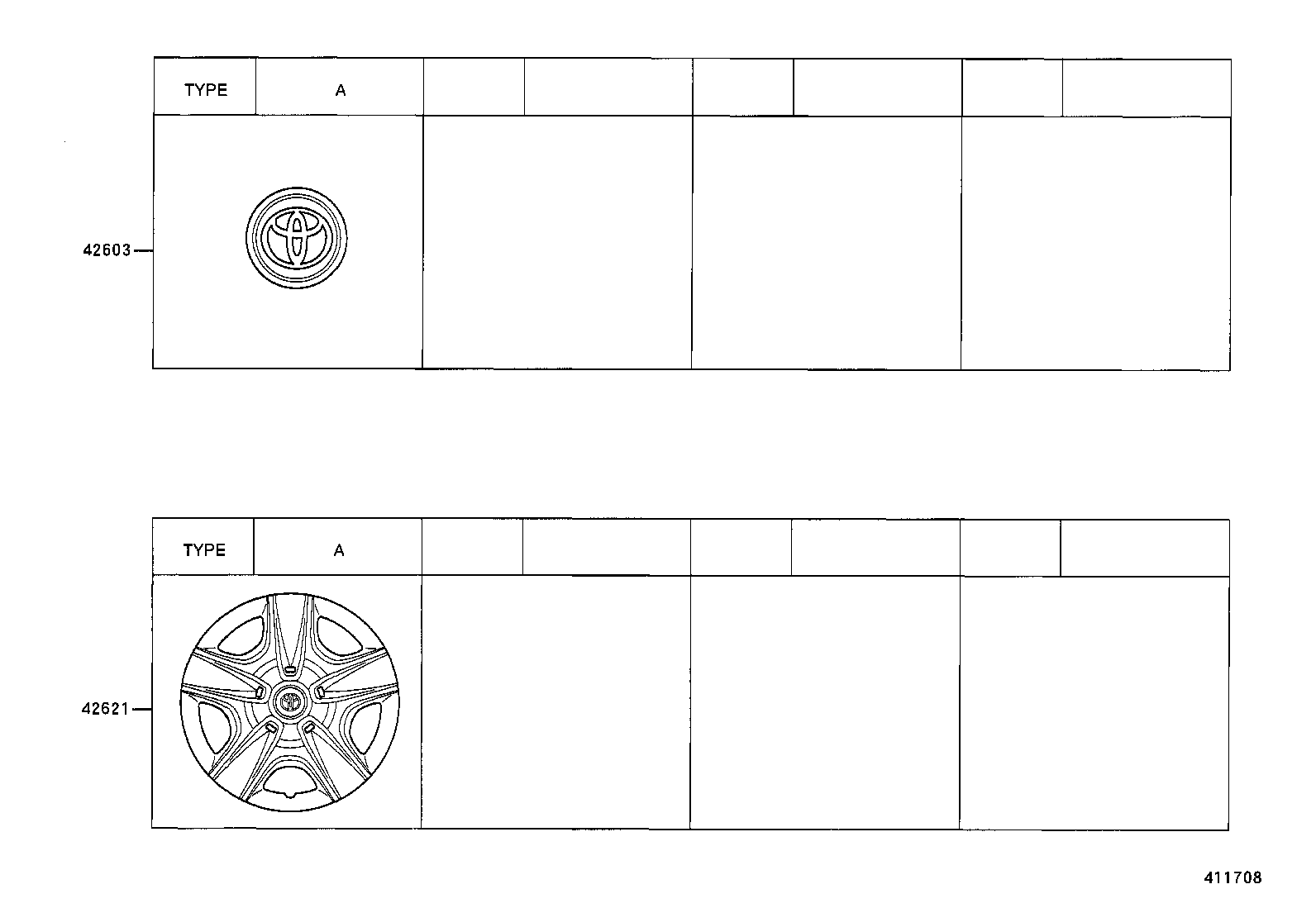 42602-21020 CAP, WHEEL product image
