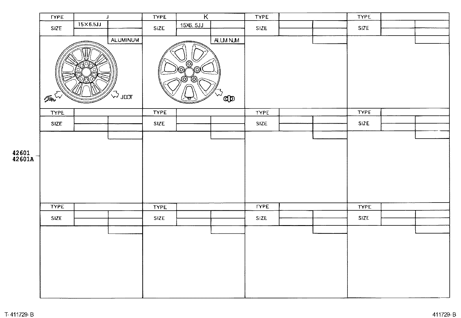 42611-2A070 WHEEL, DISC product image