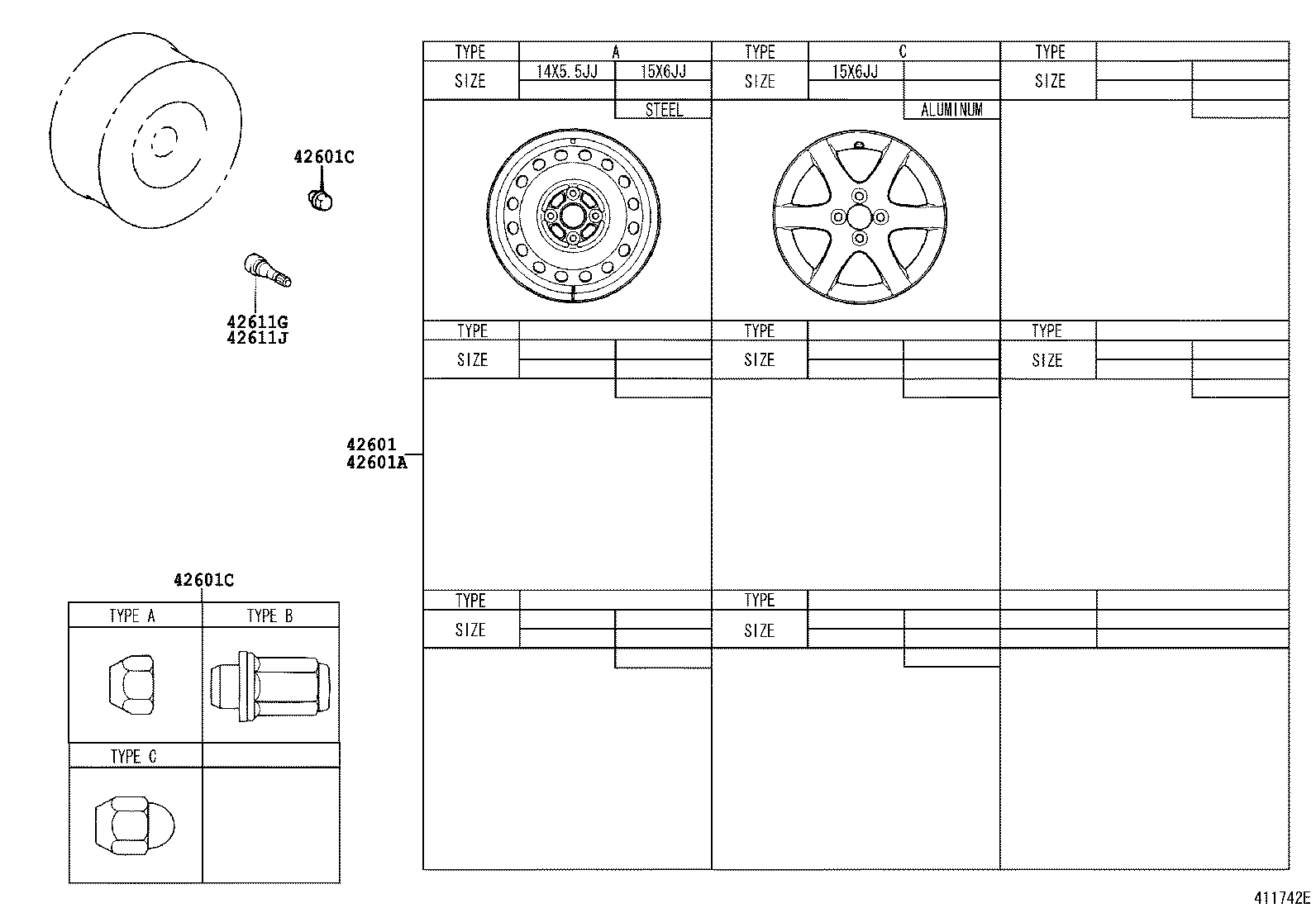 42602-12710 CAP, WHEEL product image
