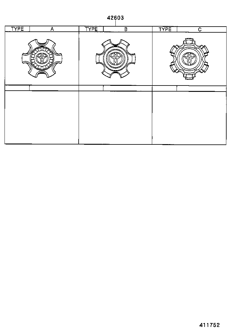 42611-35240 WHEEL, DISC (FOR SPARE) product image
