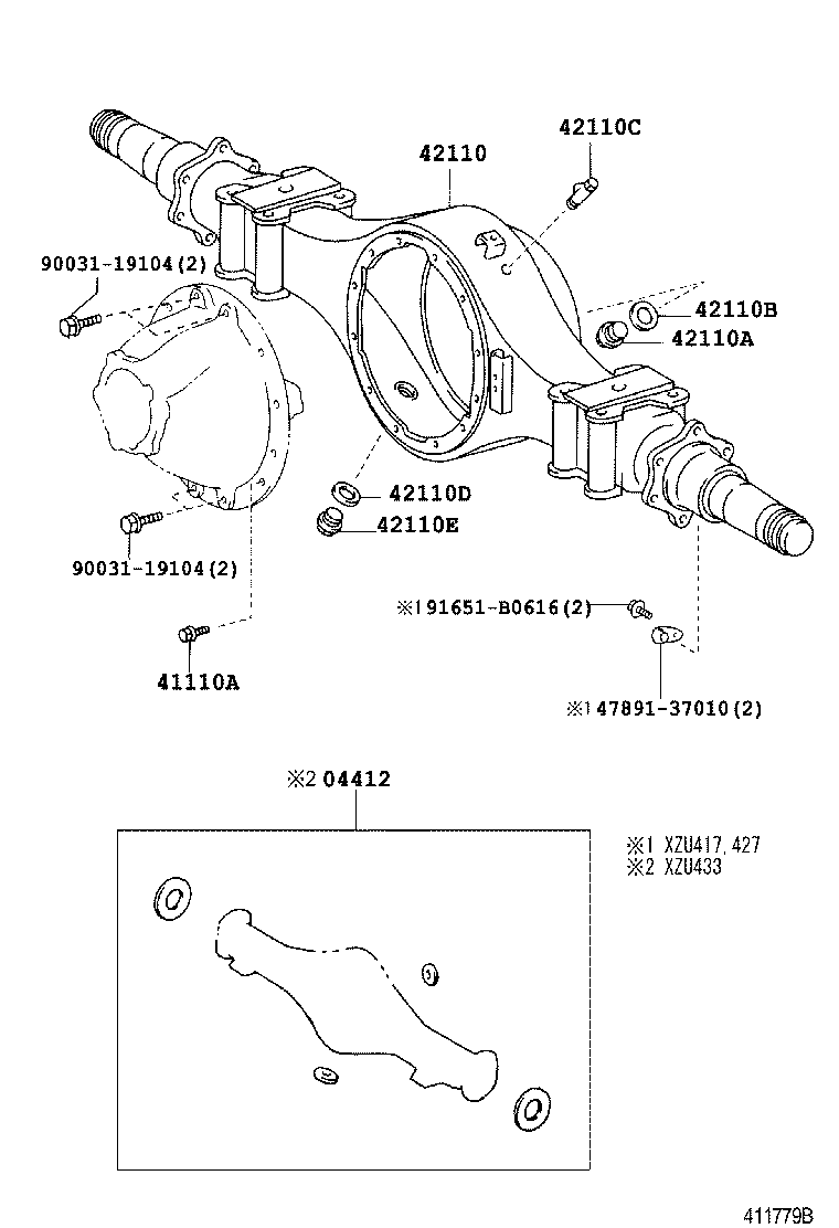 90031-01203 BOLT (FOR REAR DIFFERENTIAL RING GEAR SET) product image