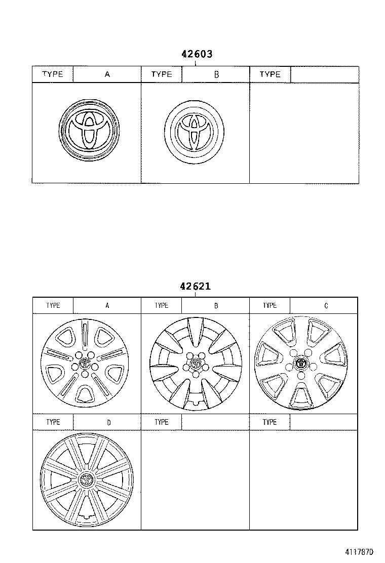 42602-05100 CAP, WHEEL product image