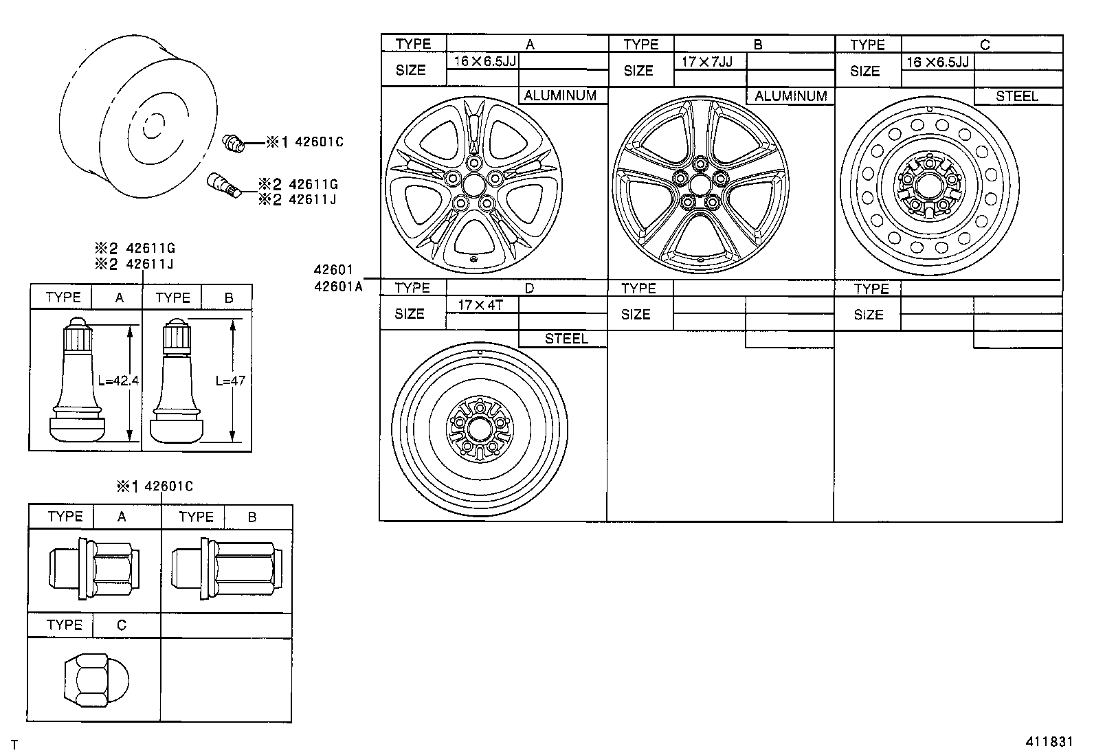 42611-AE021 WHEEL, DISC product image
