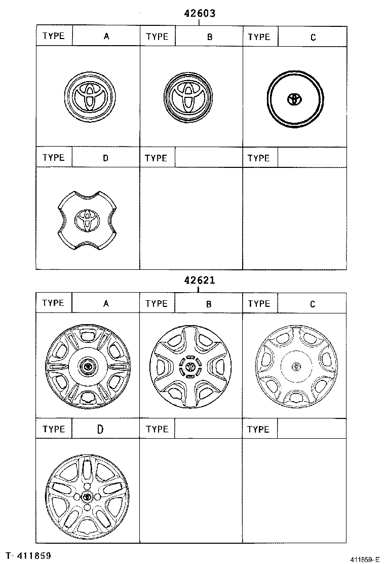 42603-02110 ORNAMENT SUB-ASSY, WHEEL HUB product image