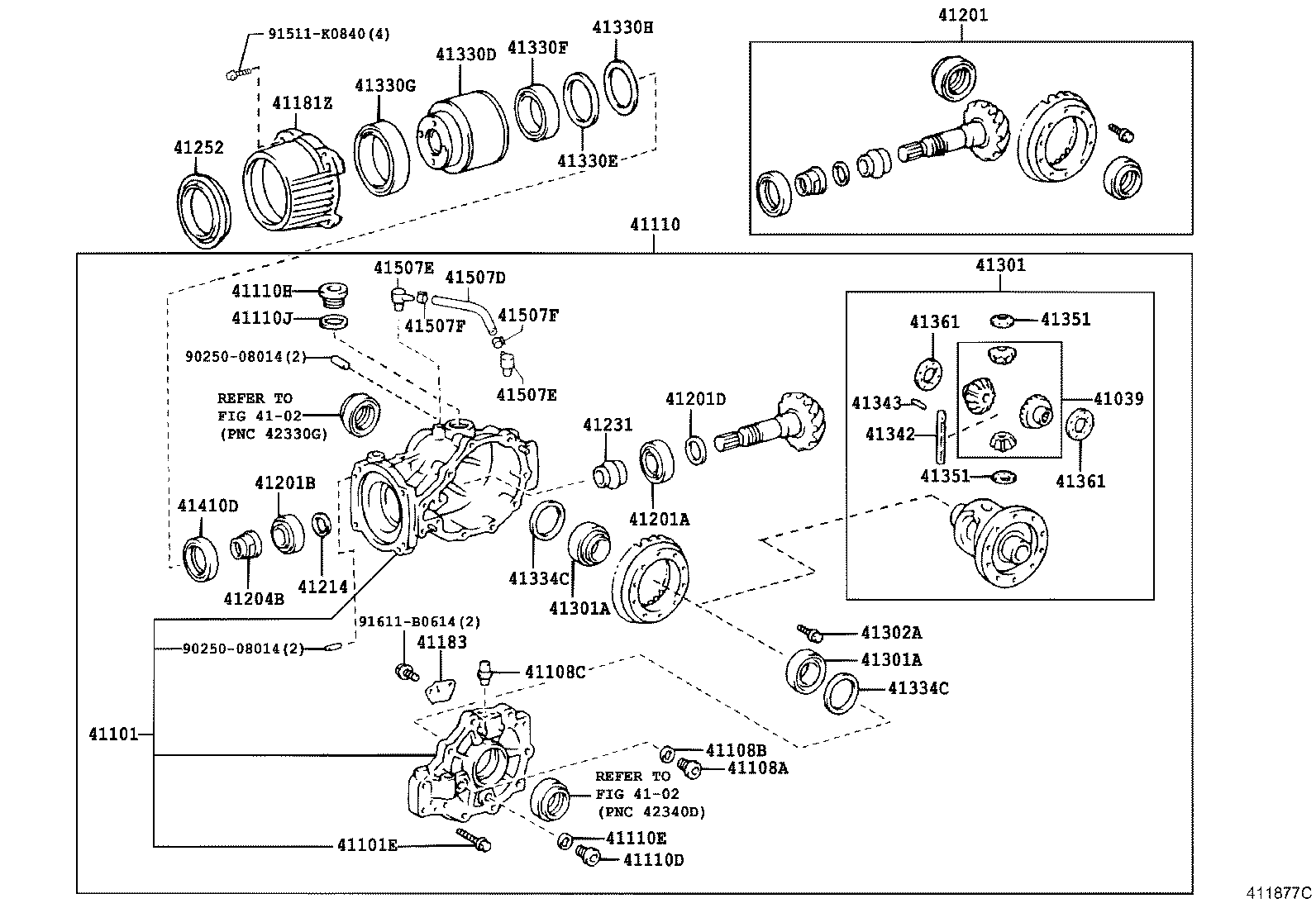 41201-80690 FINAL GEAR KIT, DIFFERENTIAL, REAR product image