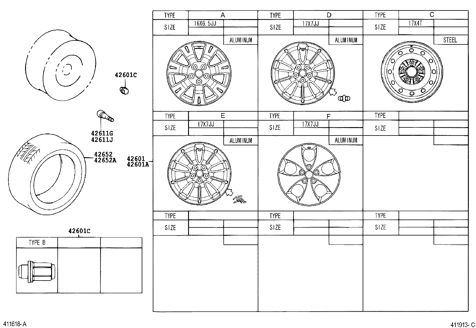 42611-58010 WHEEL, DISC product image