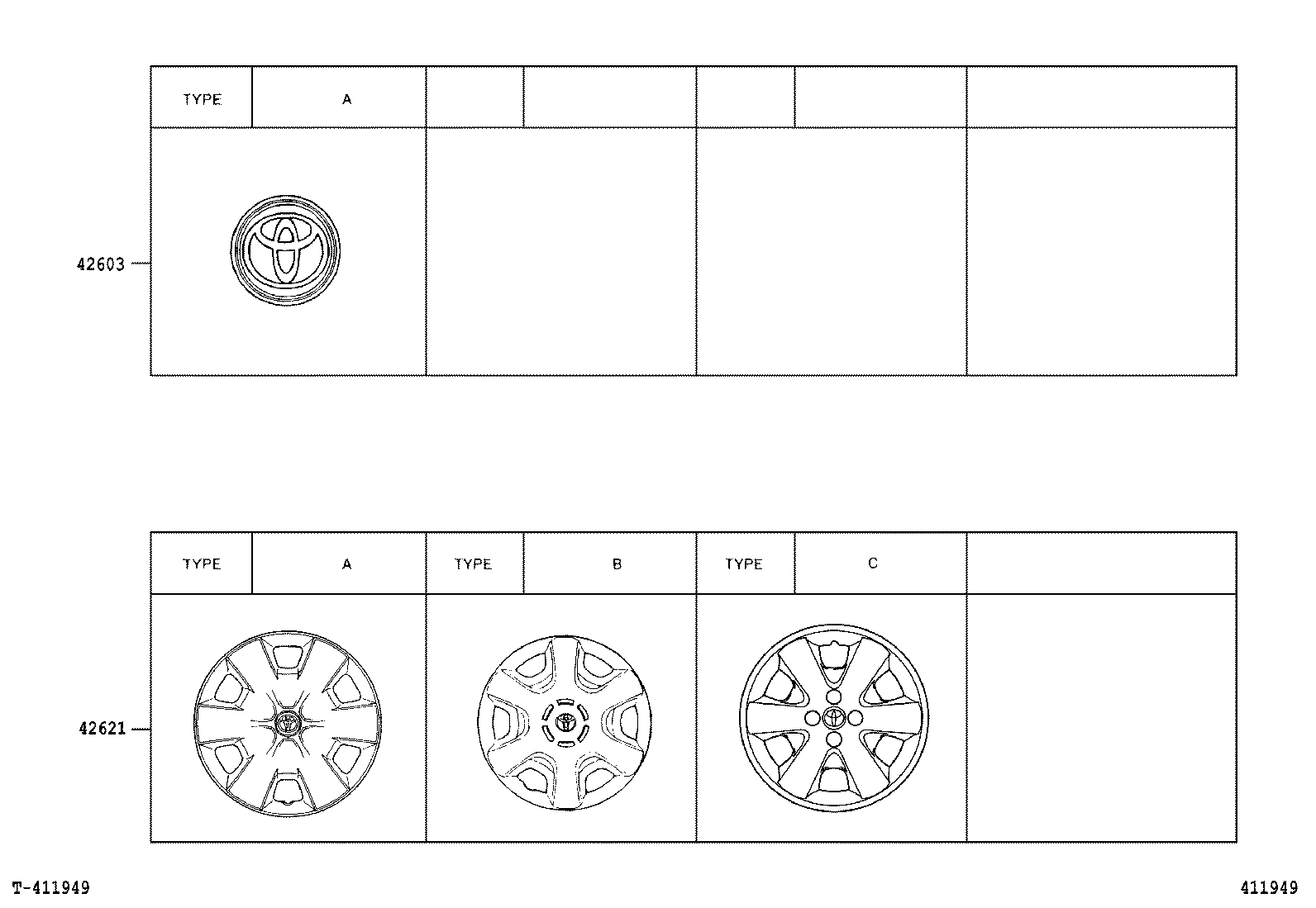 42602-12710 CAP, WHEEL product image