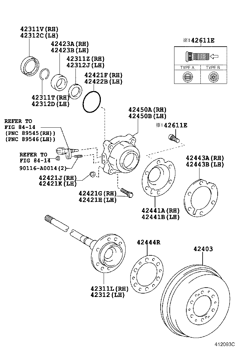 Toyota 42311-04071 SHAFT, REAR AXLE, RH