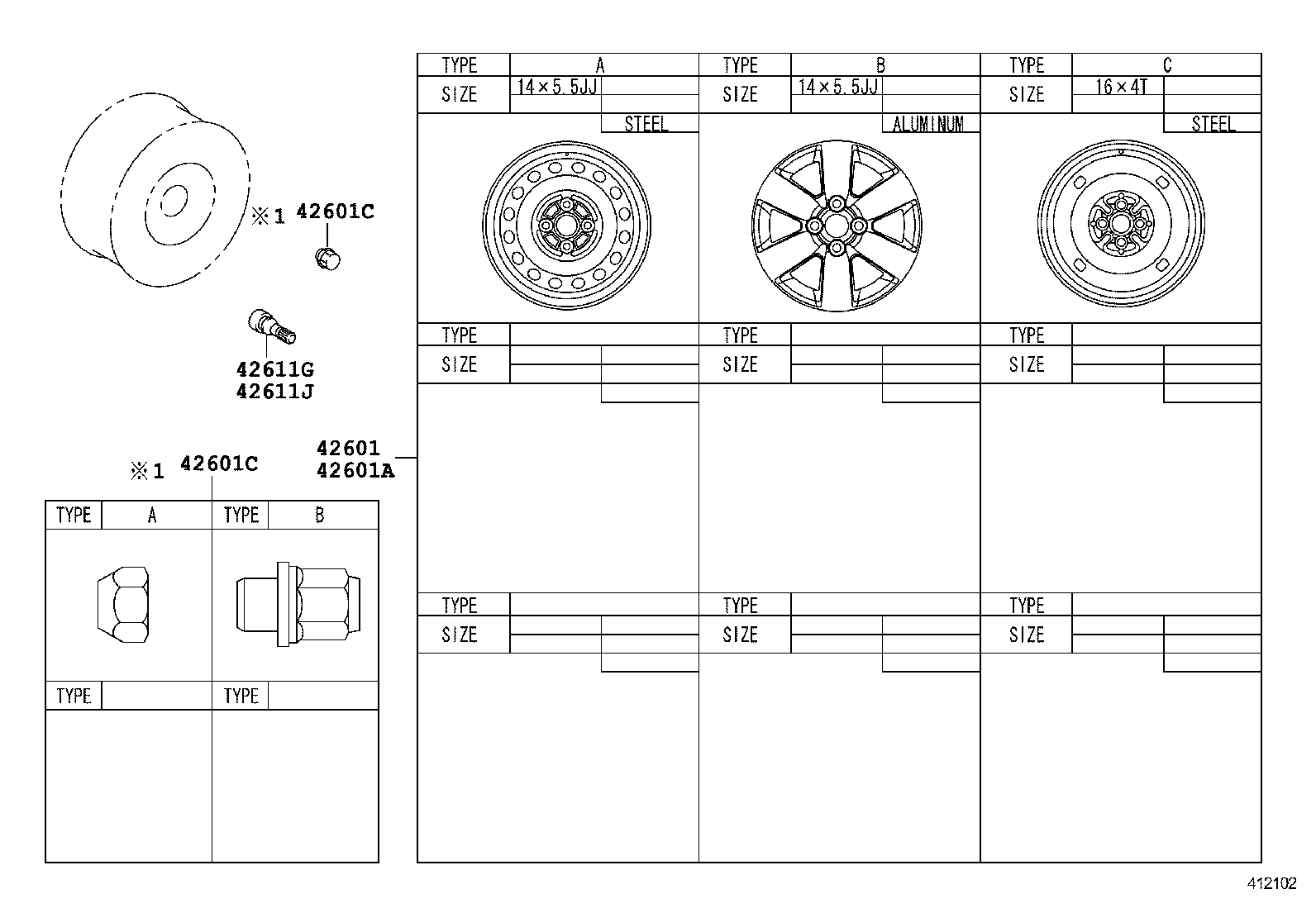 42602-52250 CAP, WHEEL product image