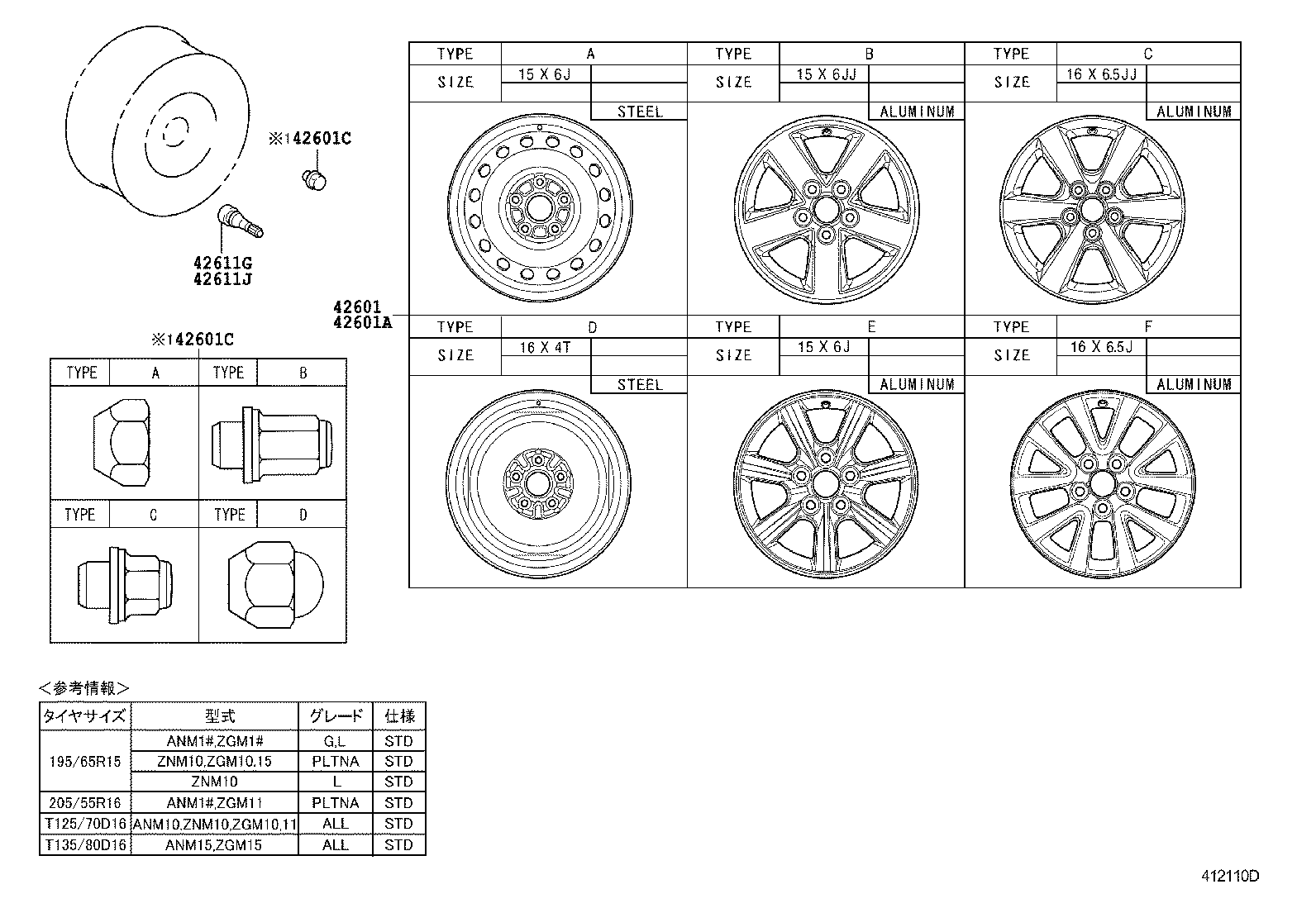 42602-44050 CAP, WHEEL product image