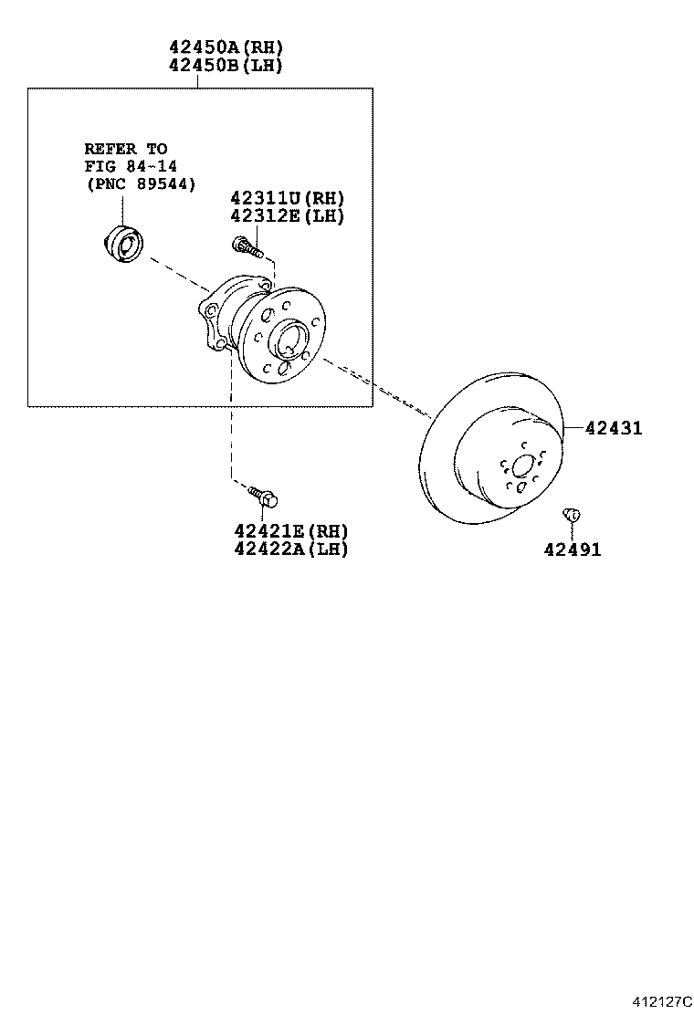 42431-06110 DISC, REAR product image