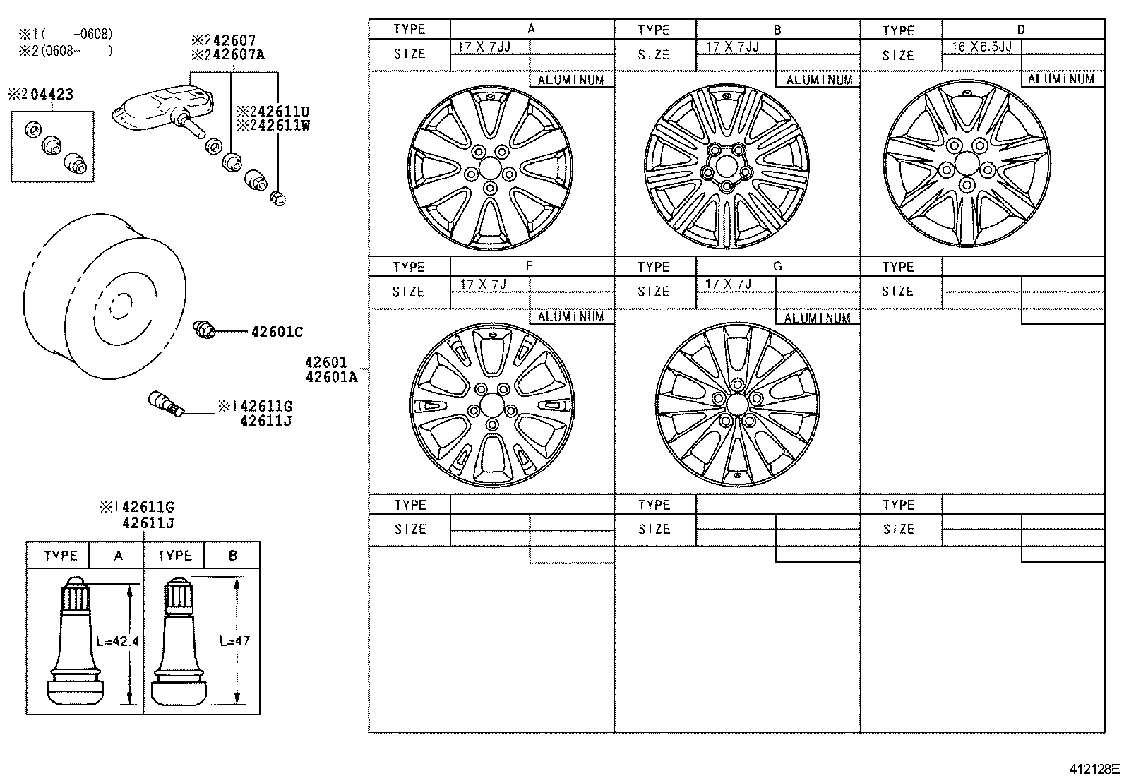 Toyota 42603-AC070 ORNAMENT SUB-ASSY, WHEEL HUB