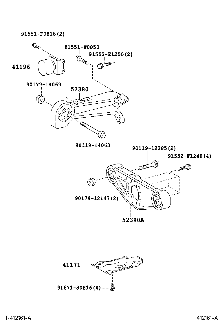 41302-52010 CASE SUB-ASSY, REAR DIFFERENTIAL product image