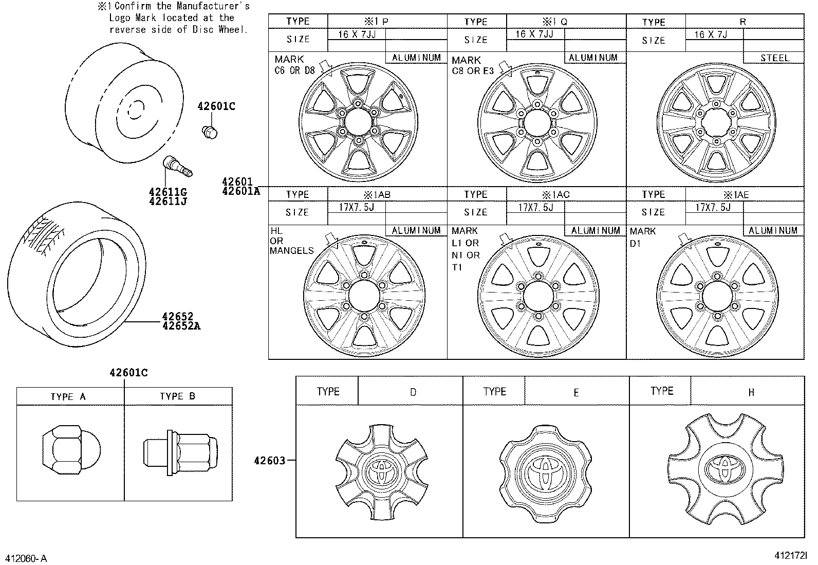 42611-0KB10 WHEEL, DISC product image