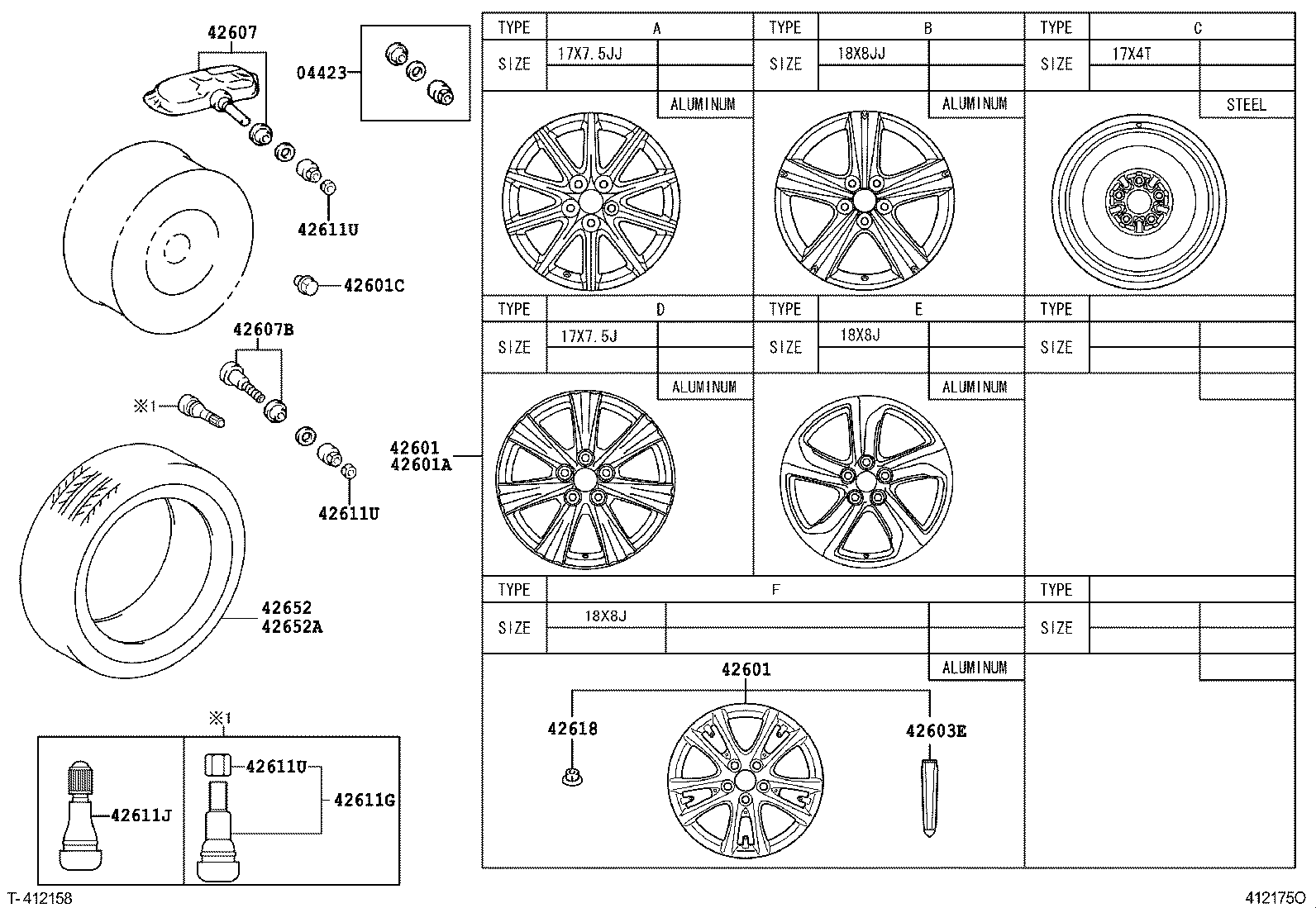 Toyota 42652-30C20 TIRE
