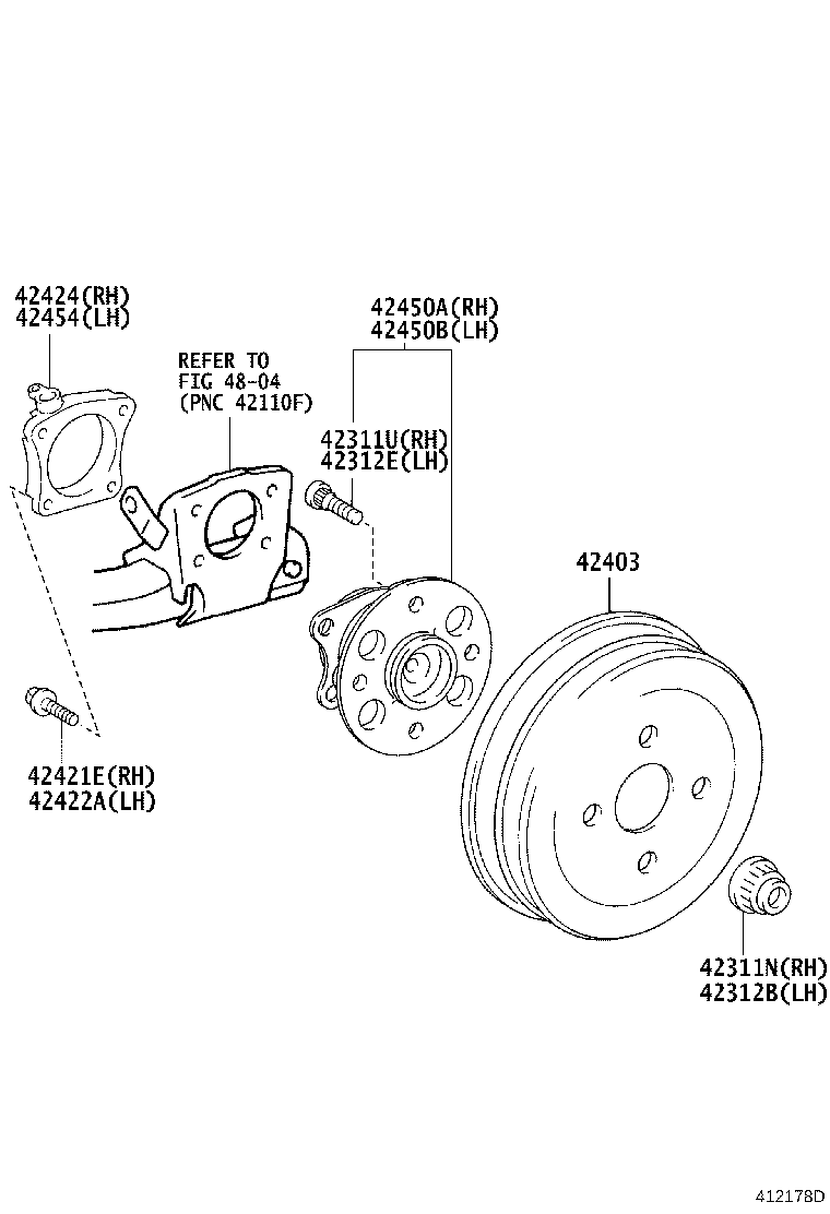 04439-52030 BOOT KIT, REAR DRIVE SHAFT INBOARD JOINT, RH product image