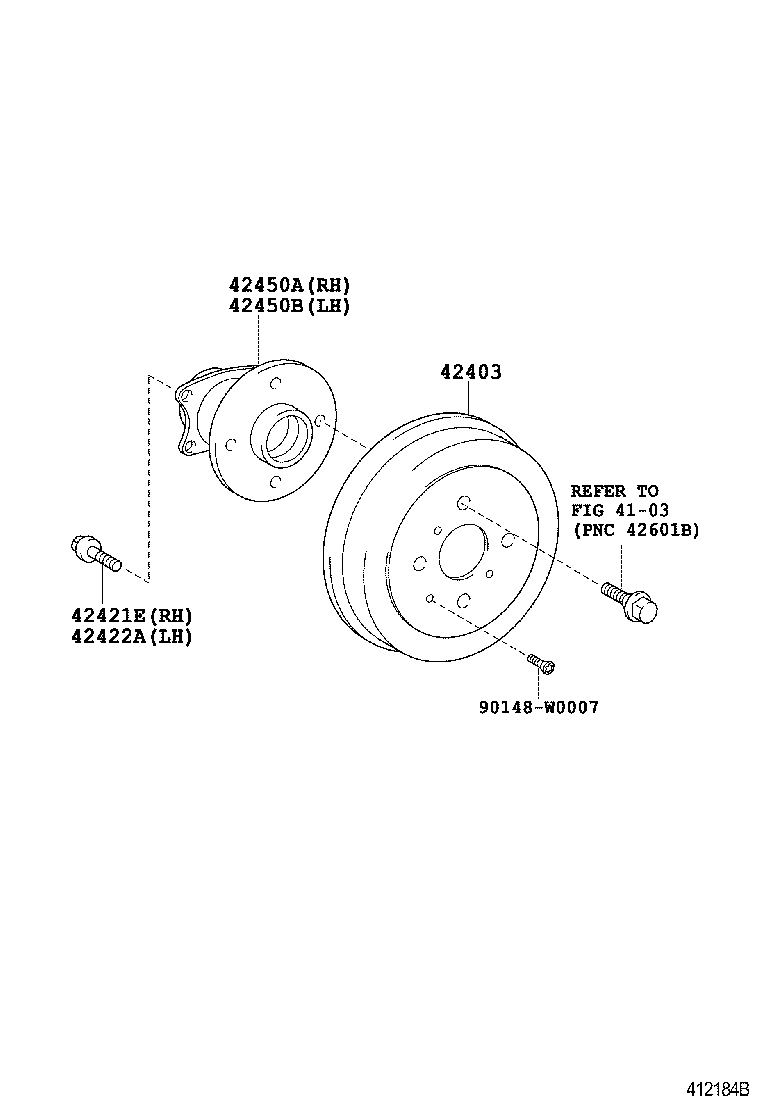 90105-W0002 BOLT (FOR REAR AXLE BEARING CASE RH) product image