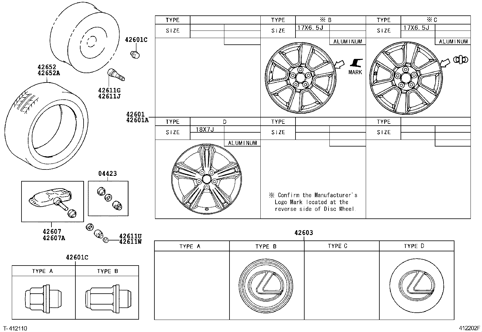 Toyota 42603-48090 ORNAMENT SUB-ASSY, WHEEL HUB