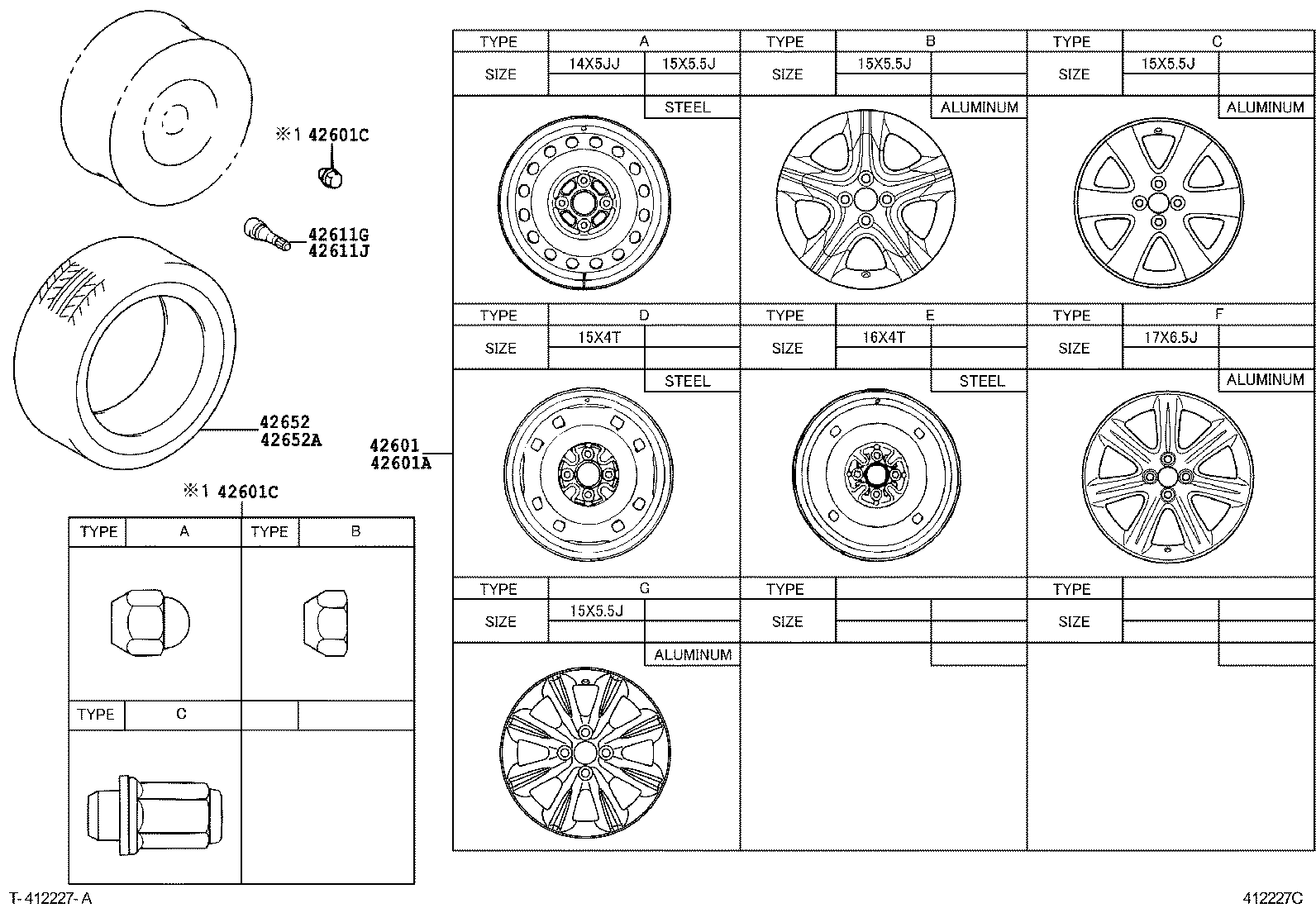 42602-52270 CAP, WHEEL product image