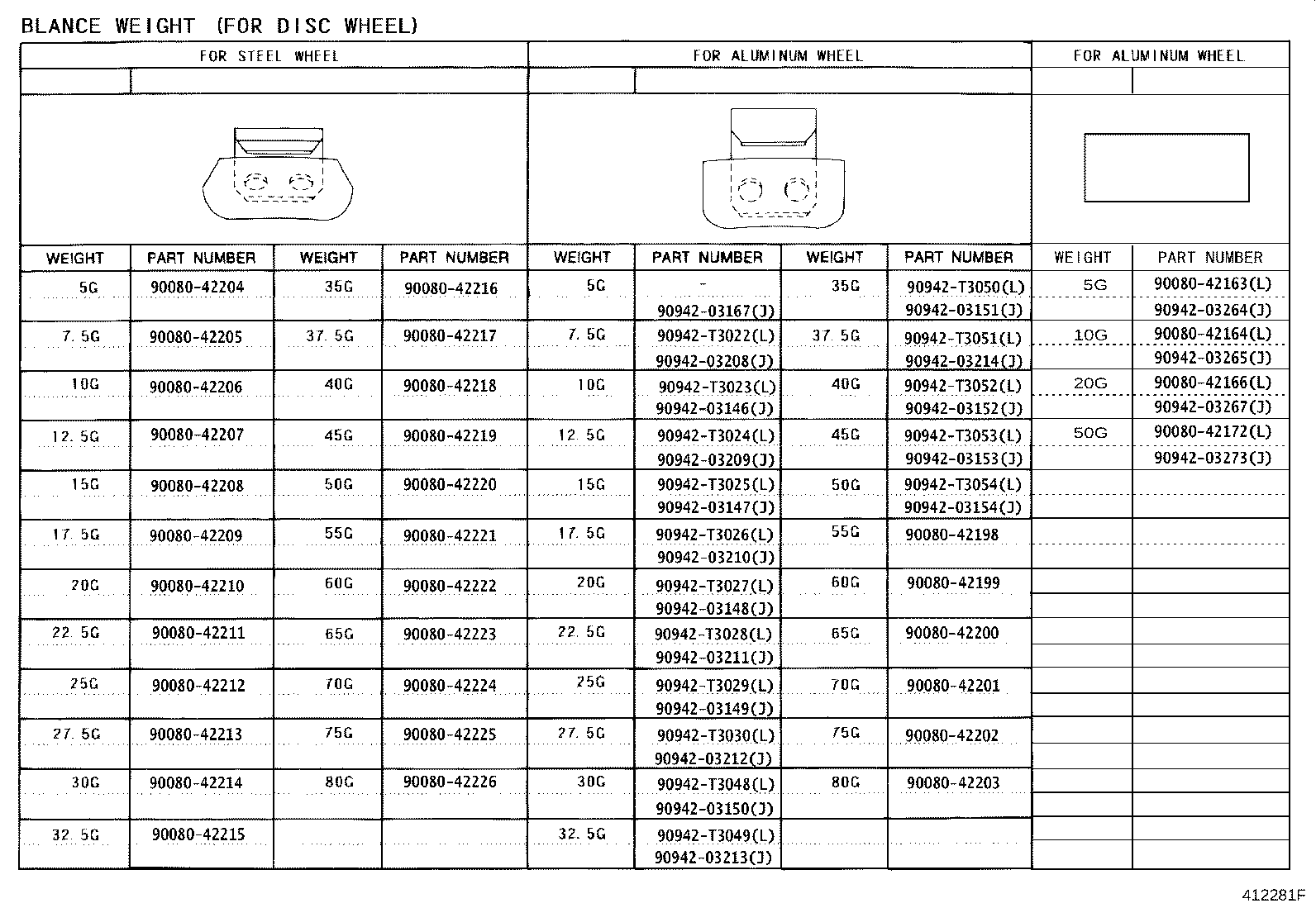 42652-0M050 TIRE product image