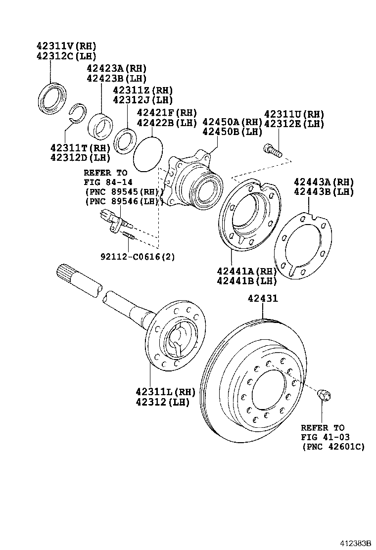 Toyota 42311-60241 SHAFT, REAR AXLE, RH