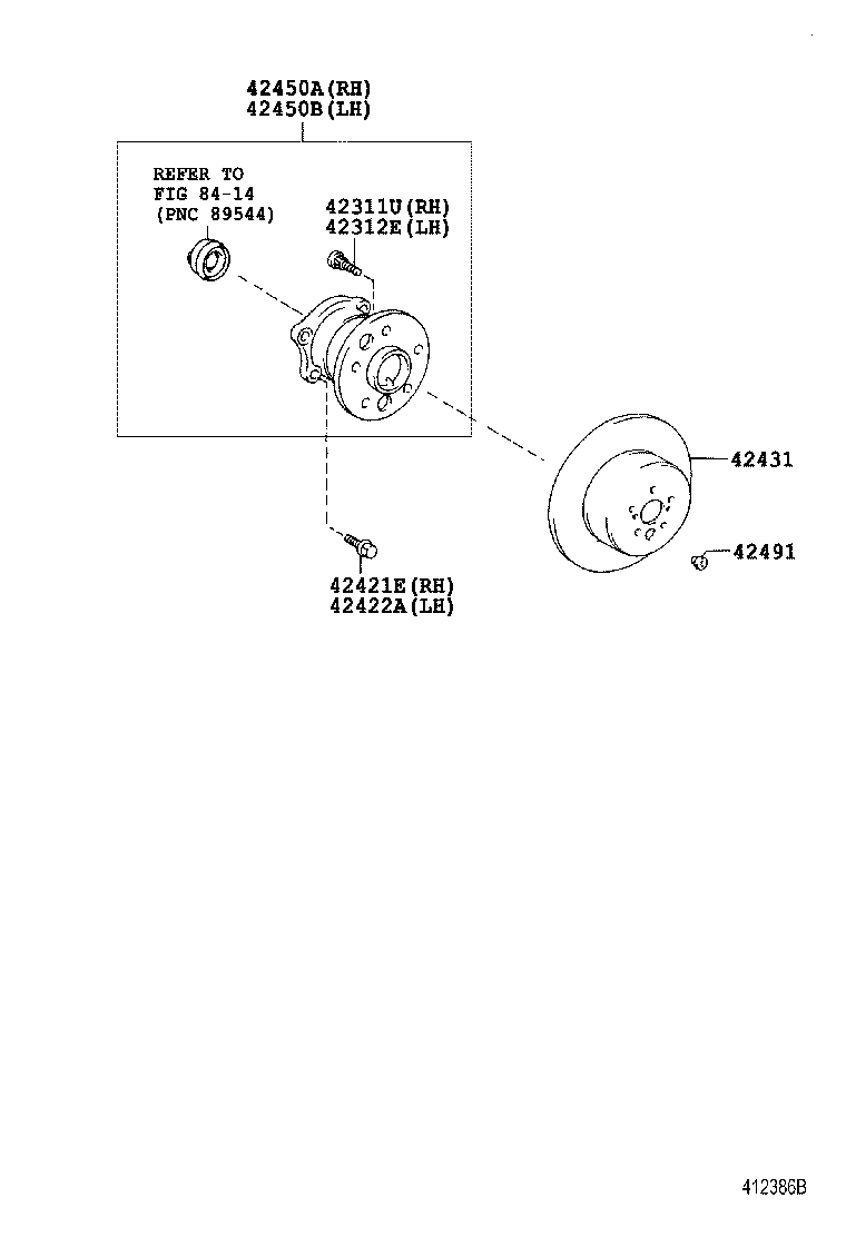 42431-33140 DISC, REAR product image