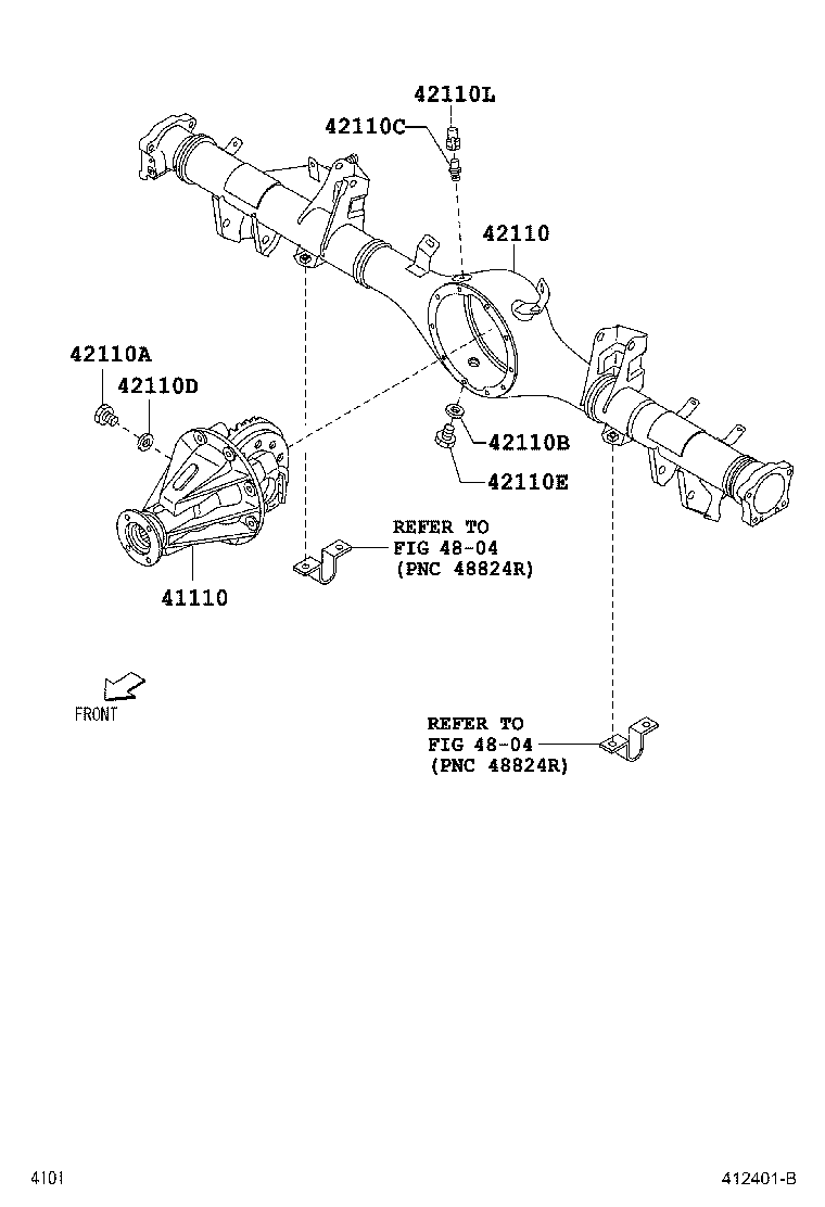 41311-B4010 CASE, REAR DIFFERENTIAL product image