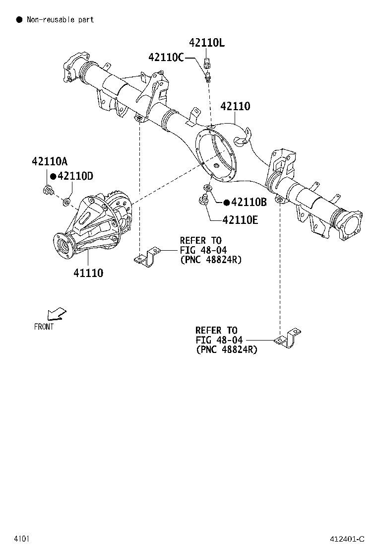 Toyota 41231-B4020 SPACER, REAR DIFFERENTIAL DRIVE PINION BEARING