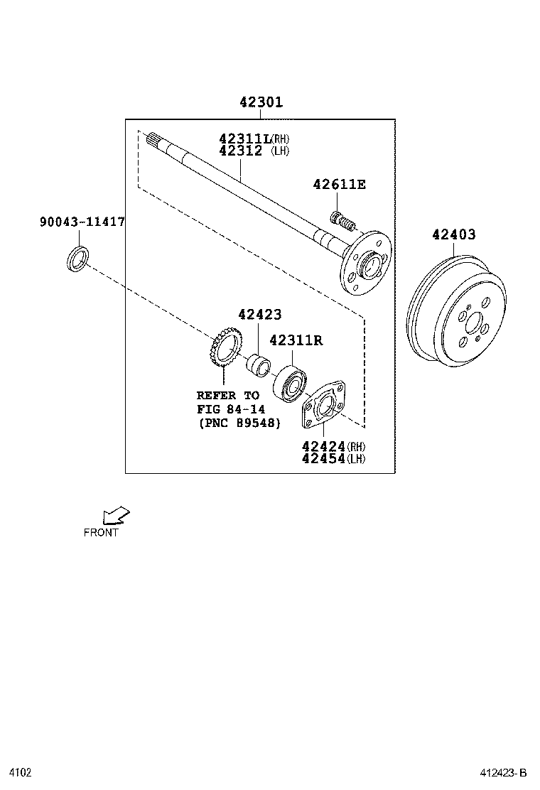 42431-97502 DRUM SUB-ASSY, REAR BRAKE product image