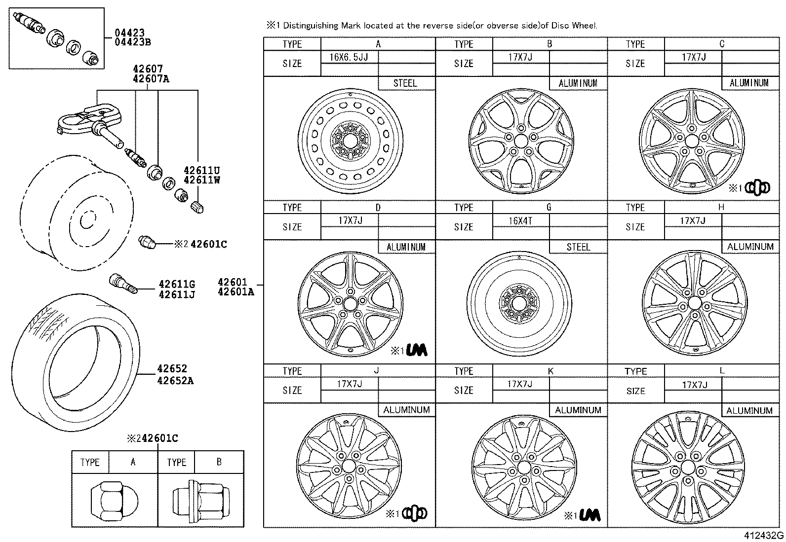 42611-28640 WHEEL, DISC product image