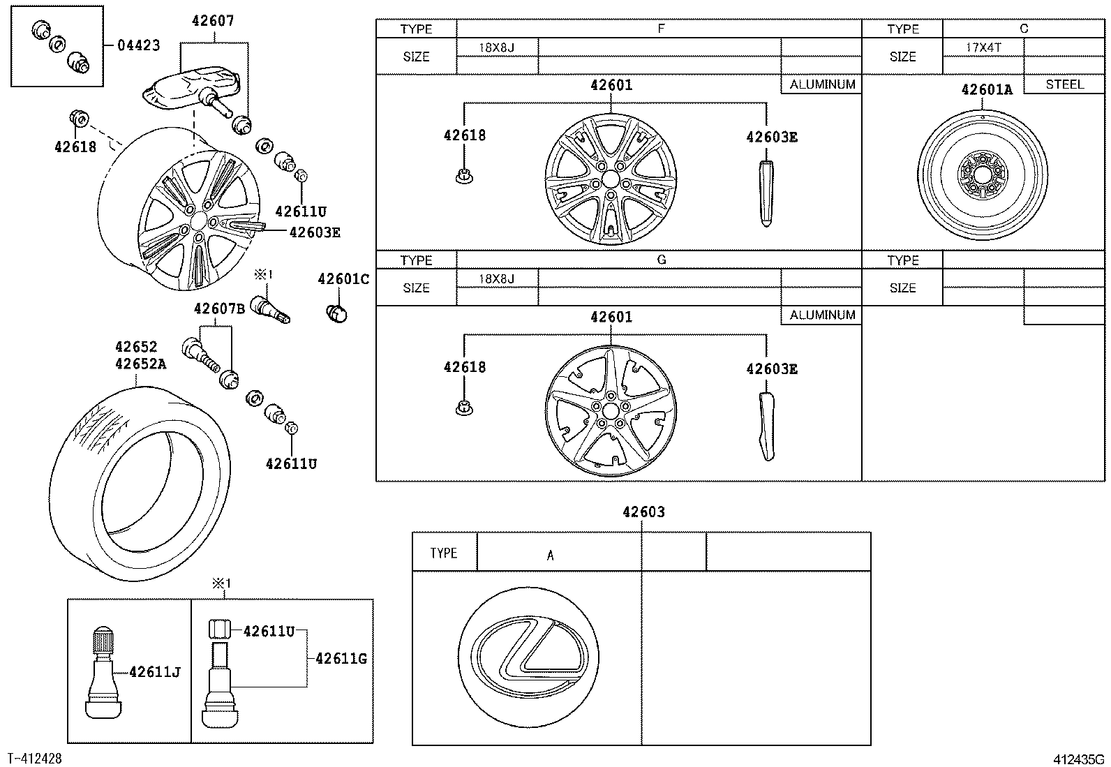 Toyota 42652-30D20 TIRE