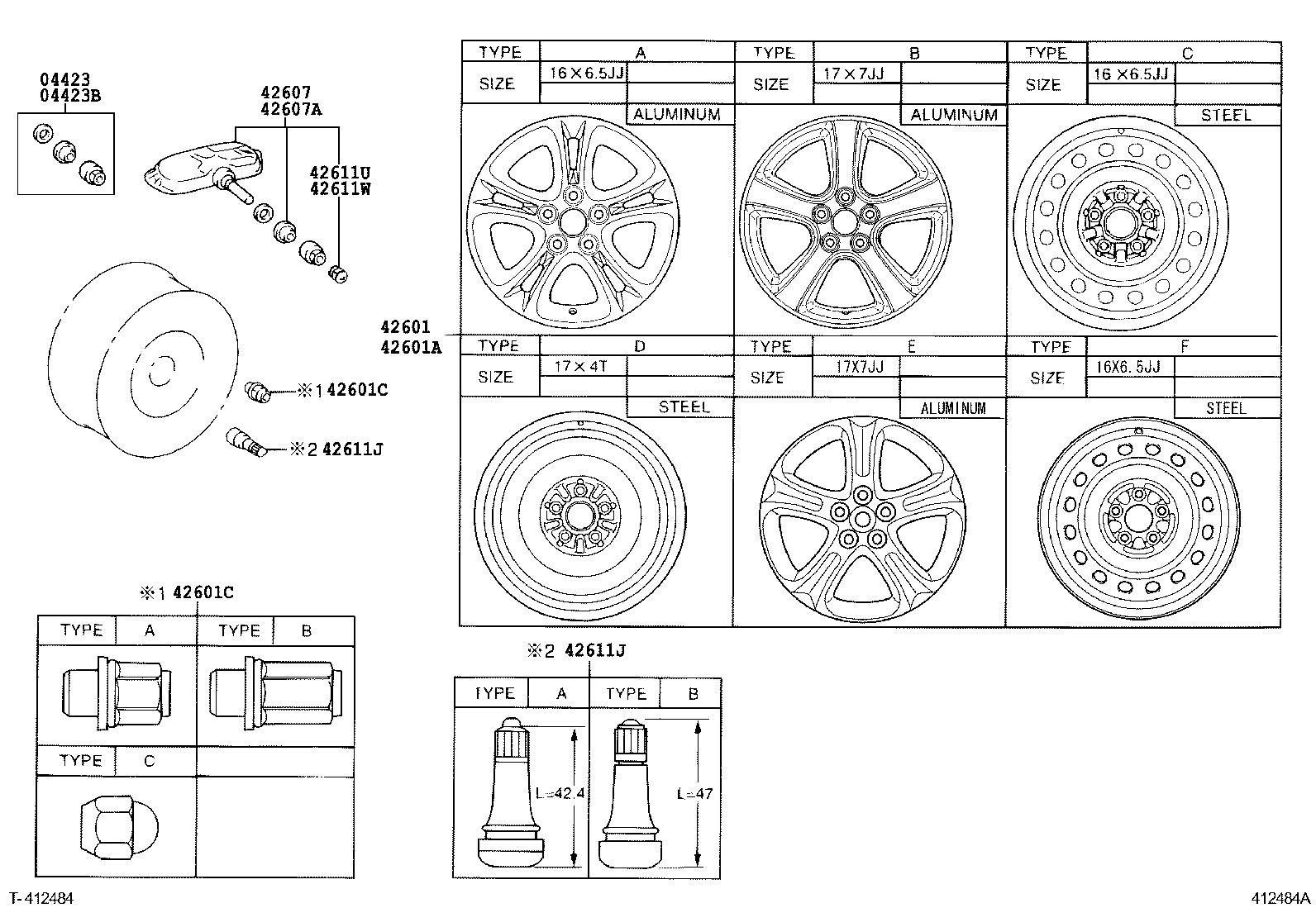 Toyota 42611-AE020 WHEEL, DISC
