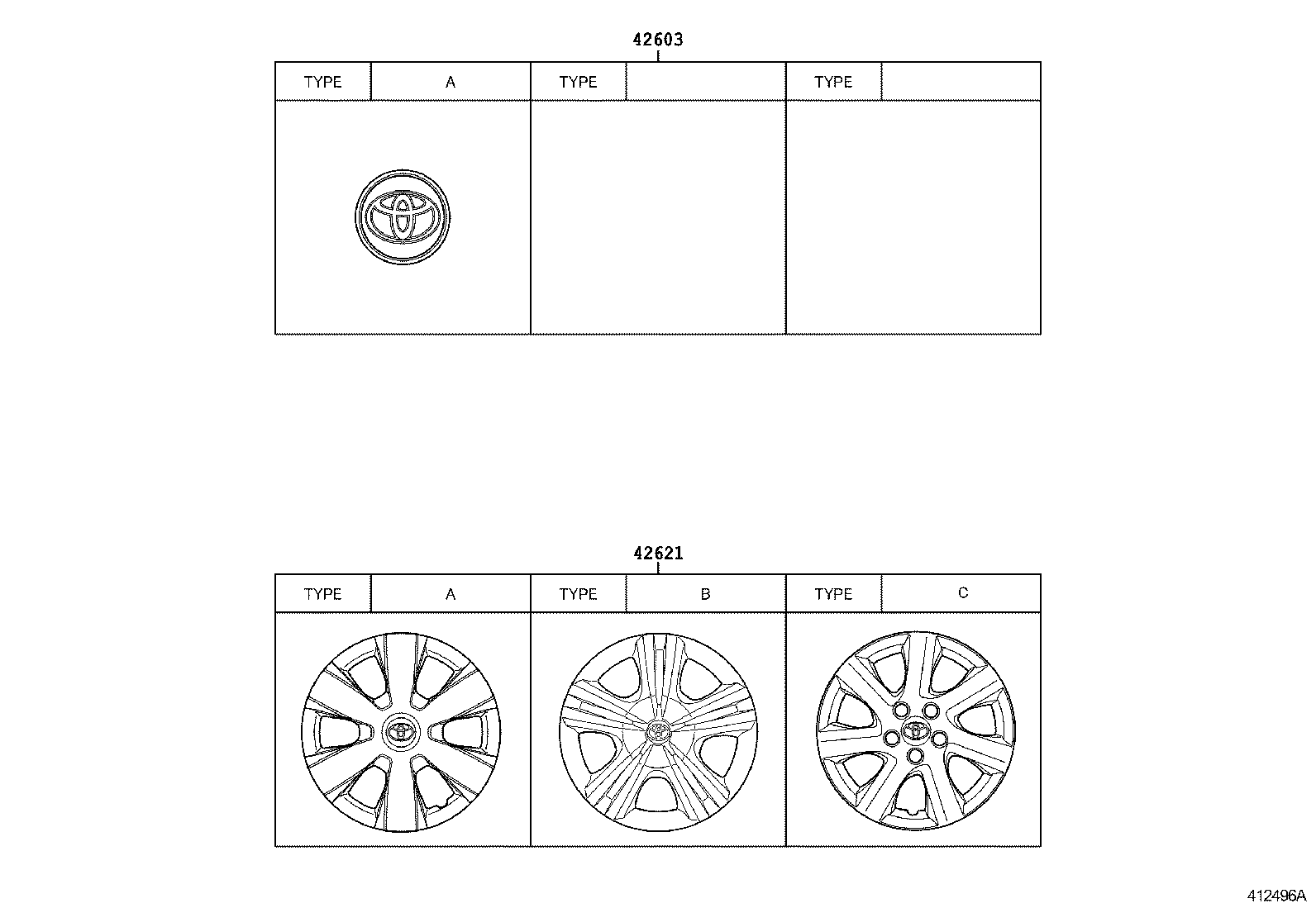 42603-06110 ORNAMENT SUB-ASSY, WHEEL HUB product image