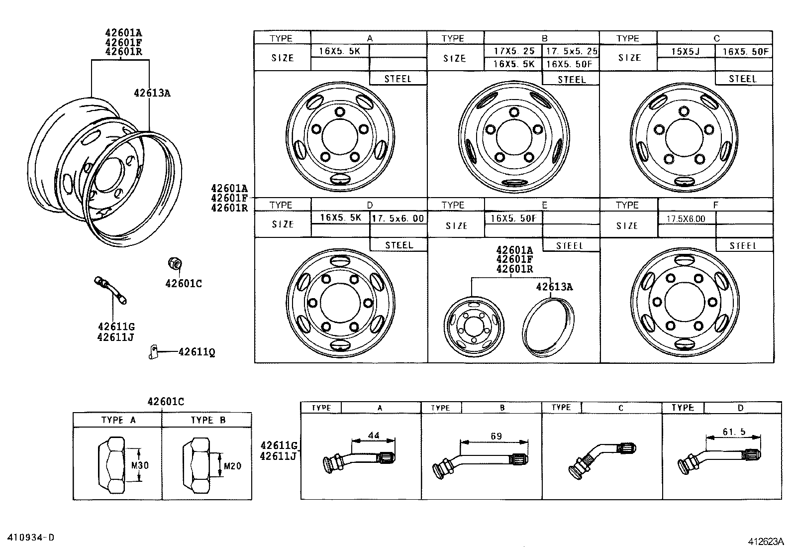 42601-37500 WHEEL, DISC (FOR SPARE) product image