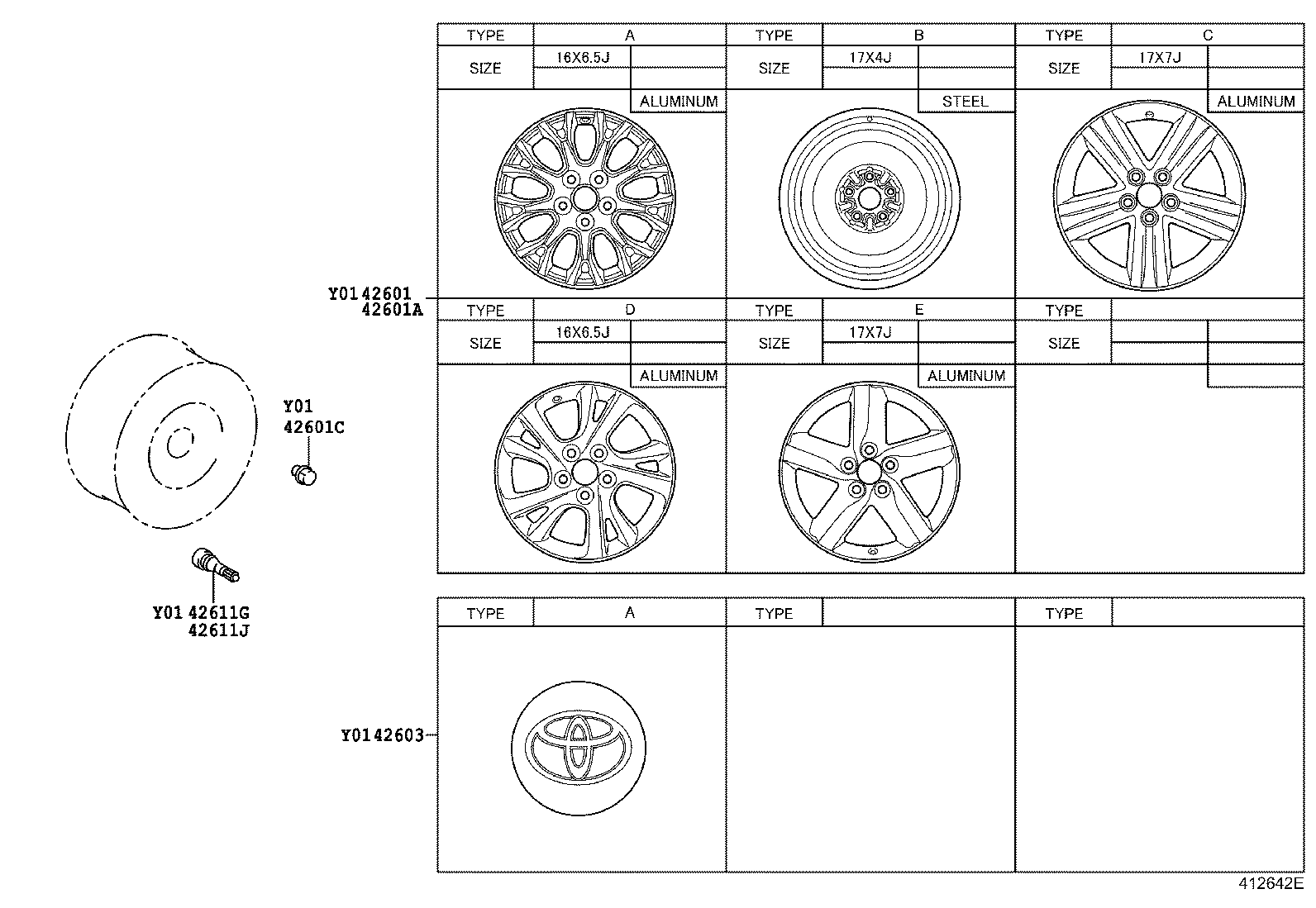 42611-12B50 WHEEL, DISC product image